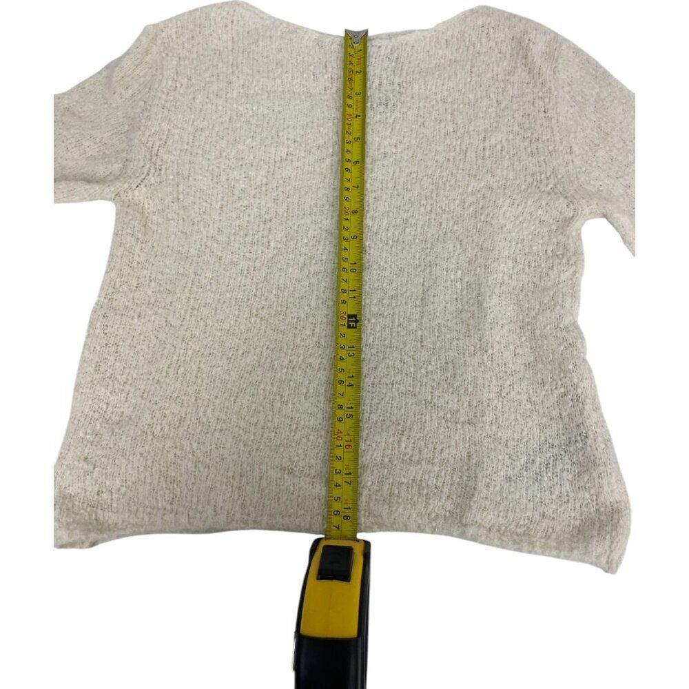 Massimo Dutti Womens Sweater Size XS Ecru Pullover Lightweight 5749/555 NWOT - Picture 10 of 11